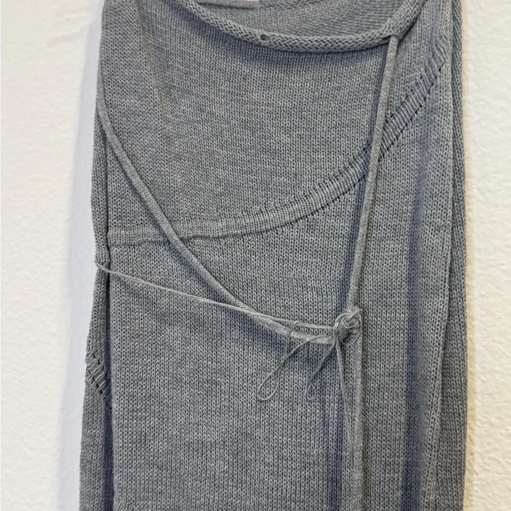 Gray Knit Maxi Skirt